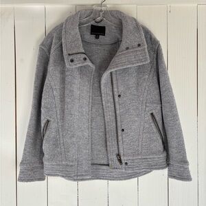 Banana Republic Light Gray Petite Jacket
